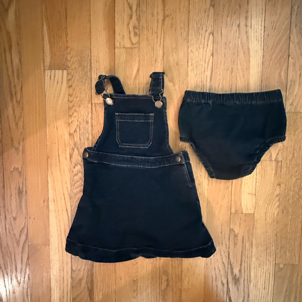 Hanna Andersson Dark Jean Jumper and Bloomers